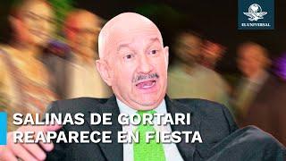 Reaparece Carlos Salinas de Gortari fiesta de empresario en España