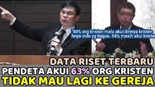 Data Riset Terbaru diBongkar...Gereja Akui 63% Orang Kristen Tidak Mau Lagi ke Gereja.Naik terus