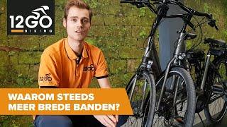 Waarom krijgen fietsen bredere banden?