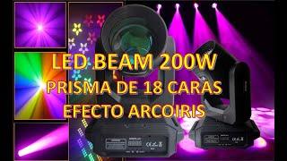 Led Beam 200W Jade Dragón Prisma de 18 y efecto Arcoíris