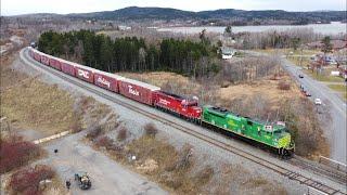 Awesome 4K Views! CPKC Holiday Train at Grand Bay - Westfield, NB and Arriving into West Saint John