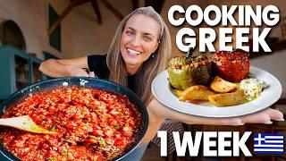 Foreigners Try Cooking Authentic Greek Food for a Week! Part 1