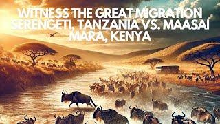 Witness the Great Migration: Serengeti, Tanzania vs. Maasai Mara, Kenya #serengeti #maasaimara