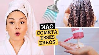 COMO LAVAR O CABELO CACHEADO CORRETAMENTE!