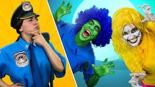 Policegirl and Zombie | Best Zaza Boom Kids Song | 10 MIN