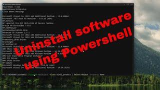 Mastering PowerShell: Uninstalling Software Made Easy