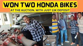 I Won Two HONDA bikes at Government Auction with just 13k deposit. See How it happened.