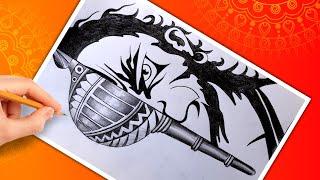 How To Draw Hanuman Step By Step Easy | Hanuman Ji Pencil Drawing | Lord Hanuman Ji Drawing Easy