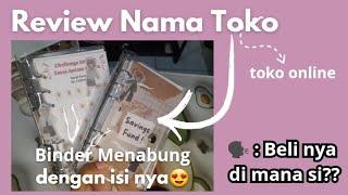 Review nama toko BINDER MENABUNG | toko online #menabungmenyenangkan #savingschallenges