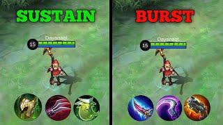 sustain vs burst build ruby
