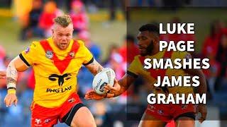 James Graham Smashed KO'd by Luke Page "White Kumul" aka DJ MO FRESH