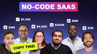 6 No-Code Micro SaaS from $1k to $1M that you can just COPY!