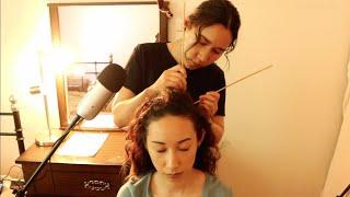 [ASMR] Real Person Scalp Check, Scalp & Neck Massage Headache Relief  Gua Sha + Chinese Acupoint