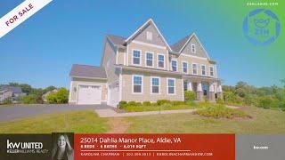 25014 Dahlia Manor Pl, Aldie, VA - Real Estate Video Walkthrough Tour