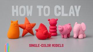 MANY IDEAS ALL IN ONE COLOR | HOW TO CLAY SINGLE COLOR MODELS