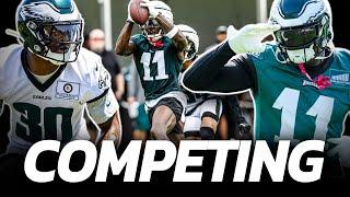 The Eagles first padded practice was PROMISING! | Live Q&A