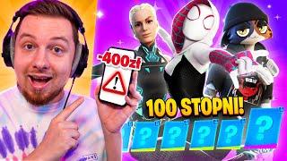 100 STOPNI KARNETU w SEZON 4 w Fortnite! (SPIDER-GWEN!)