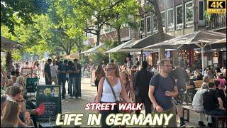 The Lively Life in Germany at Schlachte | Saturday in Bremen | 4K Street Walk