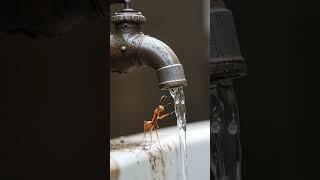 The Thirsty Ant #ant #reel #ai #imagination #youtubeshorts