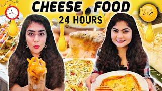 I ONLY ATE CHEESE FOR 24 HOURS | 24 HOURS CHEESE FOODS CHALLENGE | QuiCreations ft. Thakur Sisters