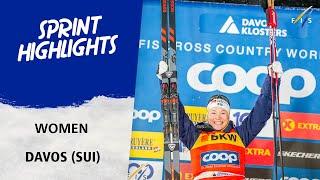 Jonna Sundling dominates Sprint race at Davos Nordic | FIS Cross Country World Cup 24-25