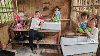 Build the kitchen sink and pick vegetables to sell for money