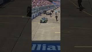 These protestors tried to GLUE themselves to the track at the Berlin E Prix (INSANE)