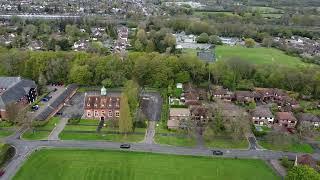 Let's fly above the village of Hutton in Essex