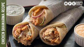 Chicken Shawarma Recipe with 2 Special Sauces!& delicious Salad | Best Shawarma Ever |