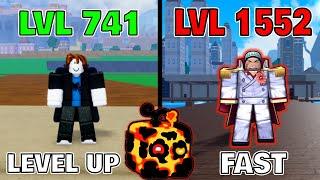 How to LEVEL UP FAST in the Second Sea using MAGMA FRUIT in BLOX FRUITS | LVL 741 to 1552