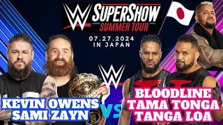 【wwe Tokyo】supershow Kevin Owens&Sami zayn vs Bloodline LIVE Full【Day2】