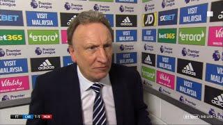 "It's Sunday league" Neil Warnock reacts as his Cardiff side lose 5-1 to Man Utd