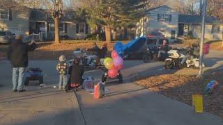 Community improvises child's birthday party after cancer diagnosis