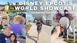 DISNEY WORLD VLOG | EATING + DRINKING Around The World | Epcot, Disney Day 5