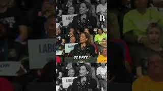 Kamala Harris Stumbles as Teleprompter Fails, Repeats ‘32 Days’ #kamalaharris #usa #trump