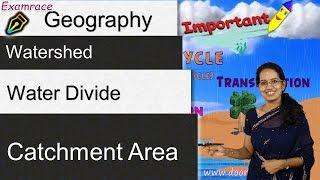 Watershed, Water Divide, Catchment Area - Terminologies in Hydrology & Geography