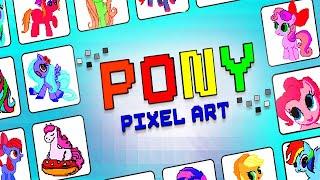 Pony Pixel Art Color by Number