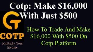 Cotp: Make $16,000 With Just $500 on Cotp Platform