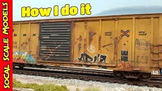 How I do it | Weathering Boxcars