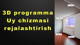 3D programma  Uy chizmasi  rejalashtirish