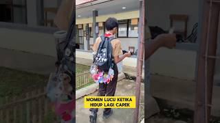 momen lucu ketika melihat tas ransel teman ku bikin ngakak ‼️‼️ #ngakak #lucu #kocak #teman #ketawa