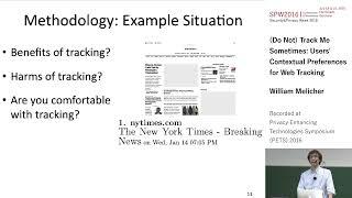William Melicher   Do Not Track Me Sometimes   Users' Contextual Preferences for Web Tracking