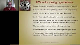 Module 29: Permanent Magnet Rotor Design (SPM & IPM)