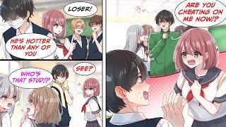 [Manga Dub] Everyone thinks I'm a loser because of my shaggy hair and mask but the girl next to me..