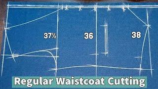 Regular waistcoat cutting / Simple waistcoat cutting / V shep waistcoat cutting / Raj Tailors