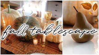 Fall Dining Room Tablescape | Elegant Decor 2021