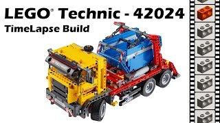 LEGO Technic 42024, Container Truck - TimeLapse Build