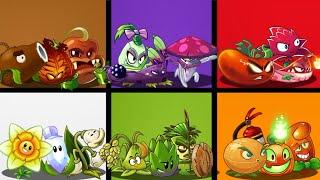 PvZ 2 - 6 Times Coloridos de Plantas - Qual Time é Melhor?