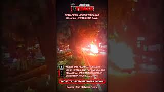 Detik-detik Terjadinya Kebakaran Motor di Hertasning Makassar - #shorts