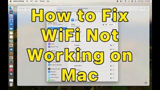 How to Fix WiFi Not Working on MacBook Pro/Air in macOS Sonoma